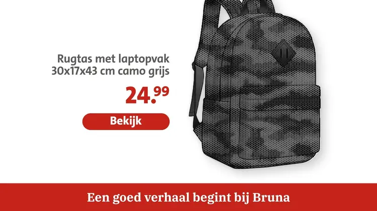 Aanbieding: Rugtas met laptopvak