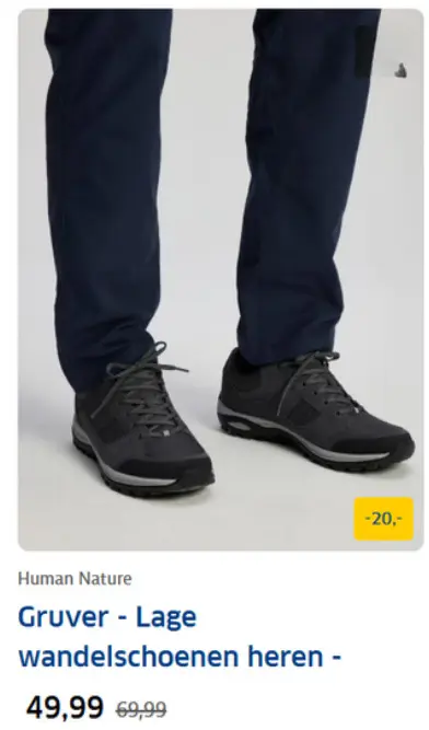 Aanbieding: Gruver - Lage wandelschoenen heren