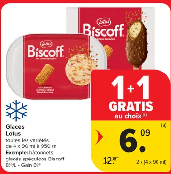 Offre: Glaces Lotus