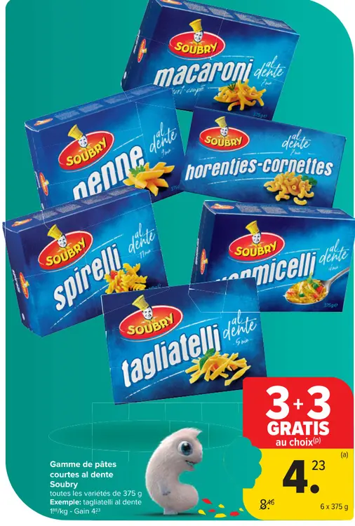 Offre: Gamme de pâtes courtes al dente