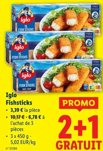 Offre: Fishsticks
