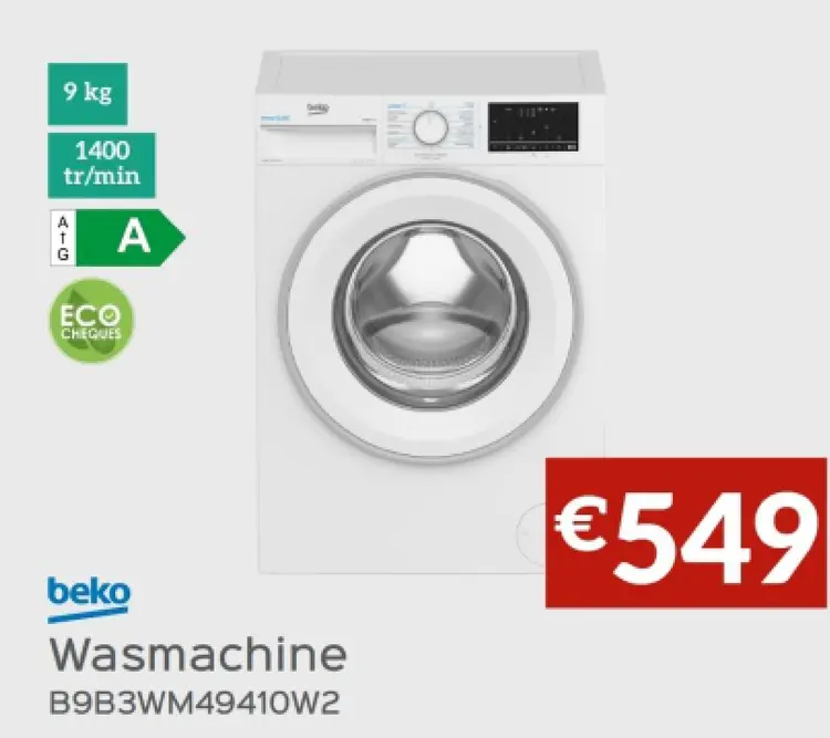 Promotie: Wasmachine