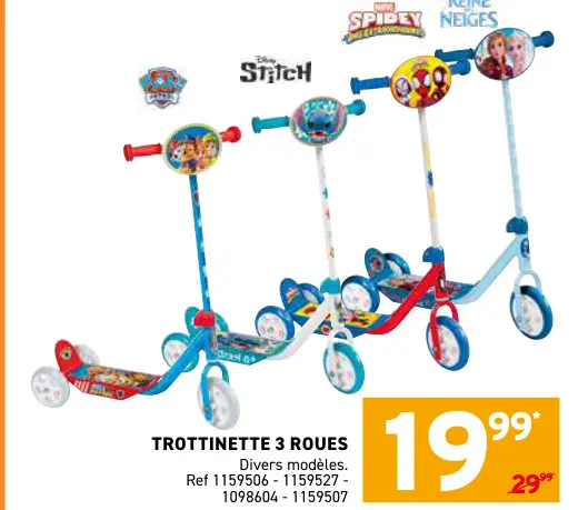 Offre: Trottinette 3 roues