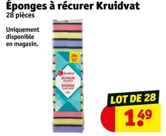 Offre: Éponges à récurer Kruidvat