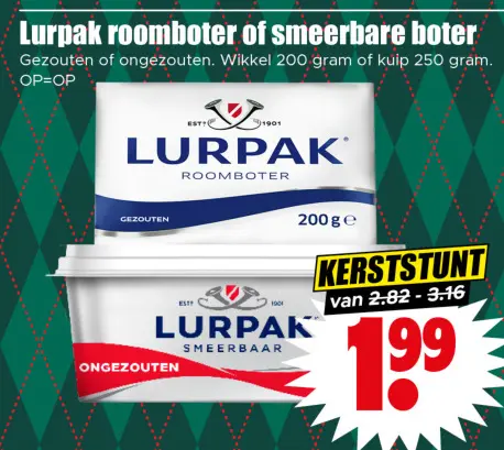 Aanbieding: Lurpak roomboter of smeerbare boter