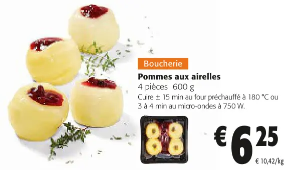 Offre: Pommes aux airelles