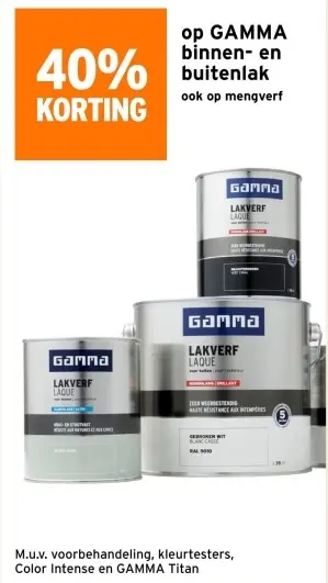 Aanbieding: Gamma binnen- en buitenlak