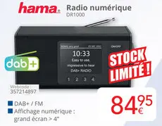 Offre: Radio numérique DR1000