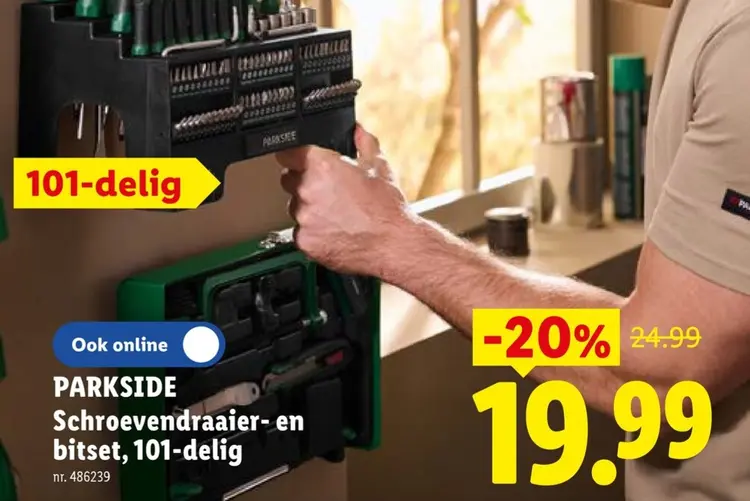 Promotie: Schroevendraaier- en bitset