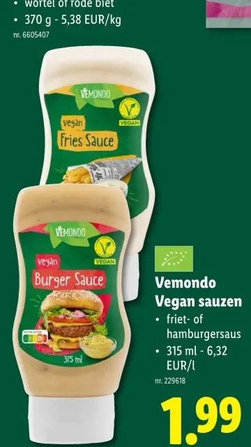 Promotie: Vegan sauzen