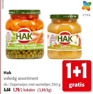 Promotie: Doperwtjes met worteltjes