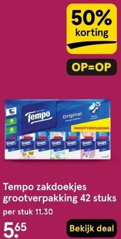 Aanbieding: Zakdoekjes