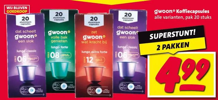 Aanbieding: Koffiecapsules