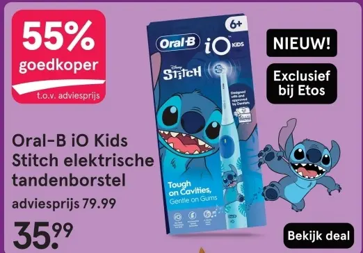 Aanbieding: Oral-B iO Kids Stitch elektrische tandenborstel