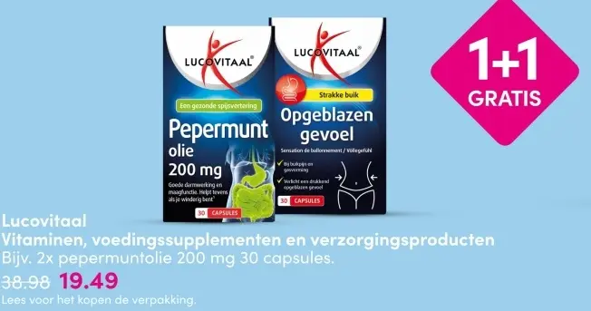 Aanbieding: Vitaminen, voedingssupplementen en verzorgingsproducten