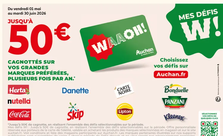 Promotie: Mes Défis W!