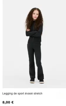 Offre: Legging de sport évasé stretch