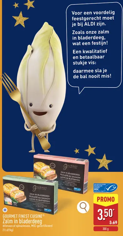 Aanbieding: Zalm in bladerdeeg