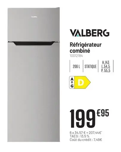 Offre: Réfrigérateur combiné