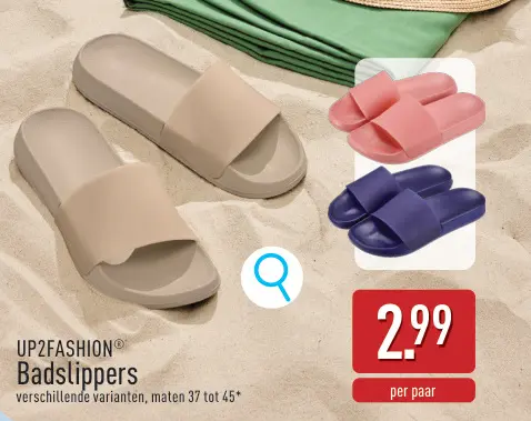 Promotie: Badslippers