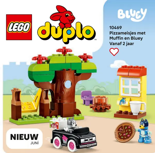 Aanbieding: Pizzameisjes met Muffin en Bluey