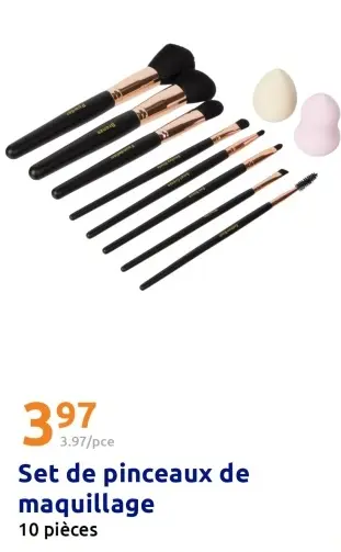 Offre: Set de pinceaux de maquillage