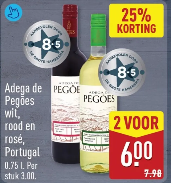 Aanbieding: Adega de Pegões wit, rood en rosé, Portugal