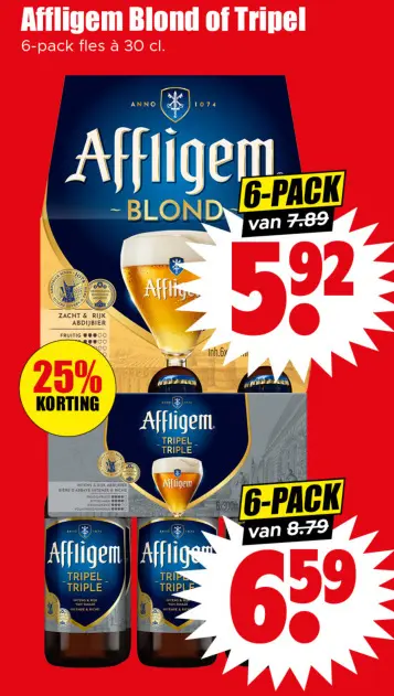 Aanbieding: Affligem Blond of Tripel
