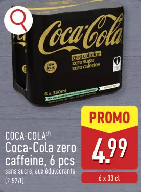 Offre: Coca-Cola zero caffeine