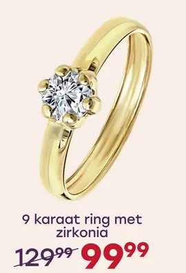 Aanbieding: ring met zirkonia