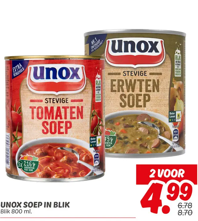 Aanbieding: Soep in blik