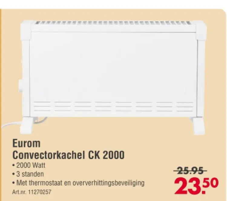Aanbieding: Convectorkachel CK 2000