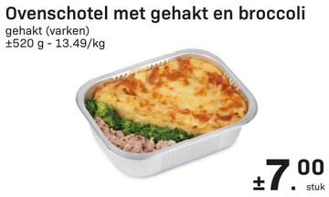 Aanbieding: Ovenschotel met gehakt en broccoli