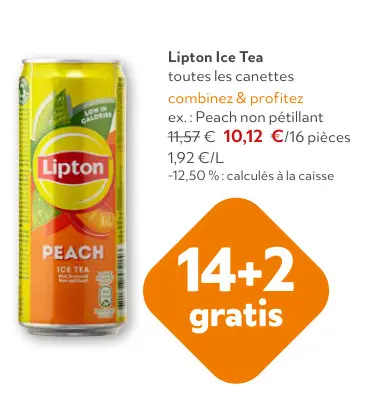 Offre: Lipton Ice Tea Peach