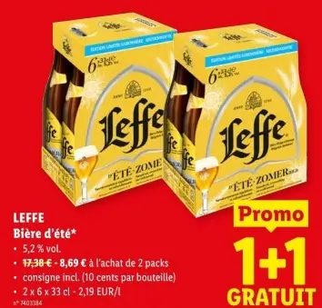 Offre: Bière d'été