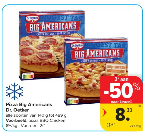Promotie: Pizza Big Americans