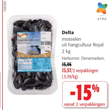 Promotie: Mosselen uit hangcultuur Royal