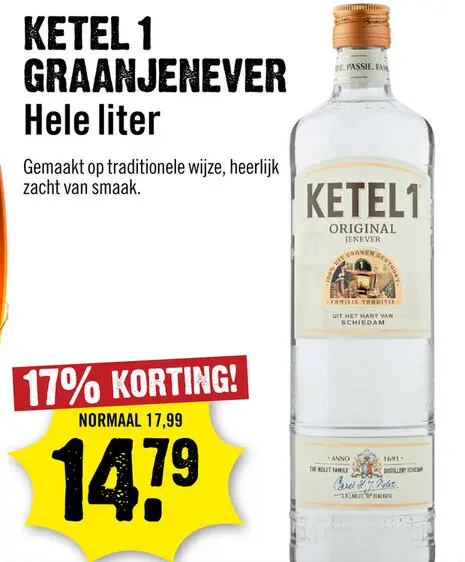 Aanbieding: Ketel 1 Graanjenever 100 cl
