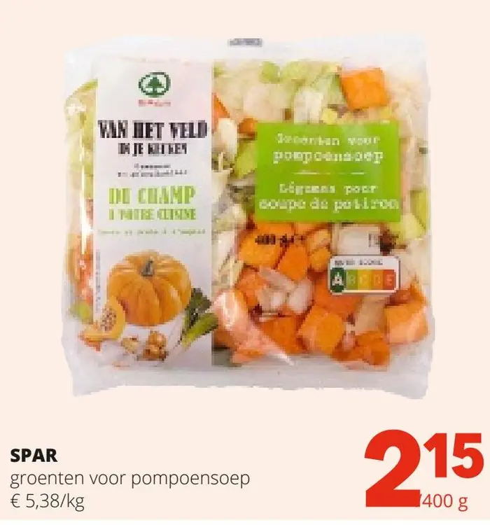 Aanbieding: groenten voor pompoensoep
