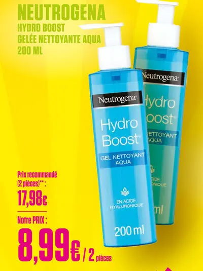 Offre: Hydro boost gelée nettoyante aqua