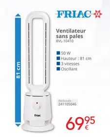 Offre: Ventilateur sans pales
