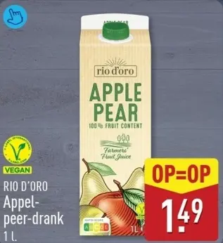 Aanbieding: Appel-peer-drank