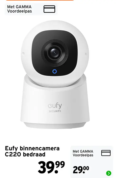 Aanbieding: Binnencamera C220 bedraad