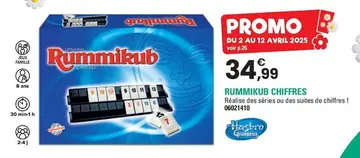 Offre: RUMMIKUB CHIFFRES