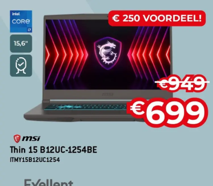 Promotie: Thin 15 B12UC-1254BE