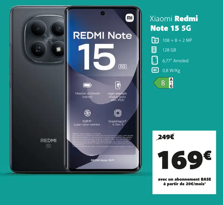 Offre: Redmi Note 15 5G