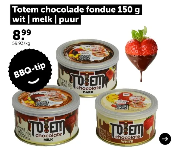 Promotie: Chocolade fondue