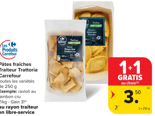 Offre: Pâtes fraîches Traiteur Trattoria