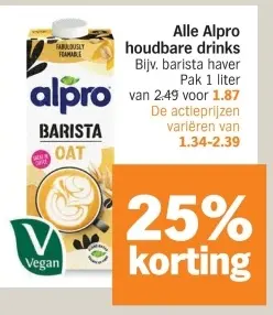 Aanbieding: Alpro houdbare drinks