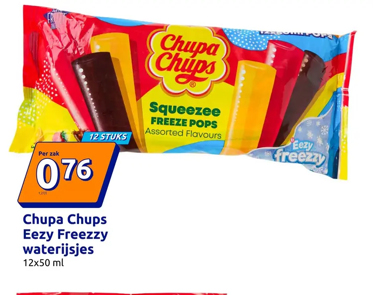 Aanbieding: Chupa Chups Eezy Freezzy waterijsjes